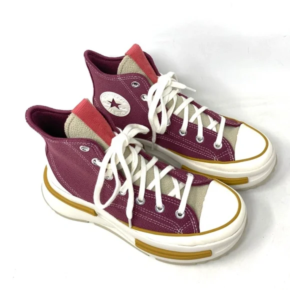 Converse Run Star Legacy CX Platform Shoes Women's Cherry Knit High Top A03053C - Picture 3 of 11